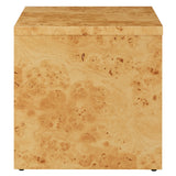 Haven 1-Drawer Burl Wood Nightstand in Natural