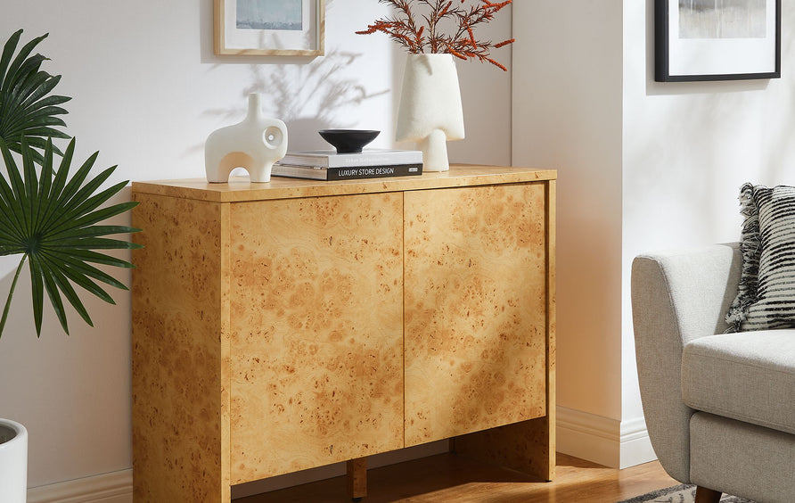 Haven 40" Burl Wood Sideboard in Natural