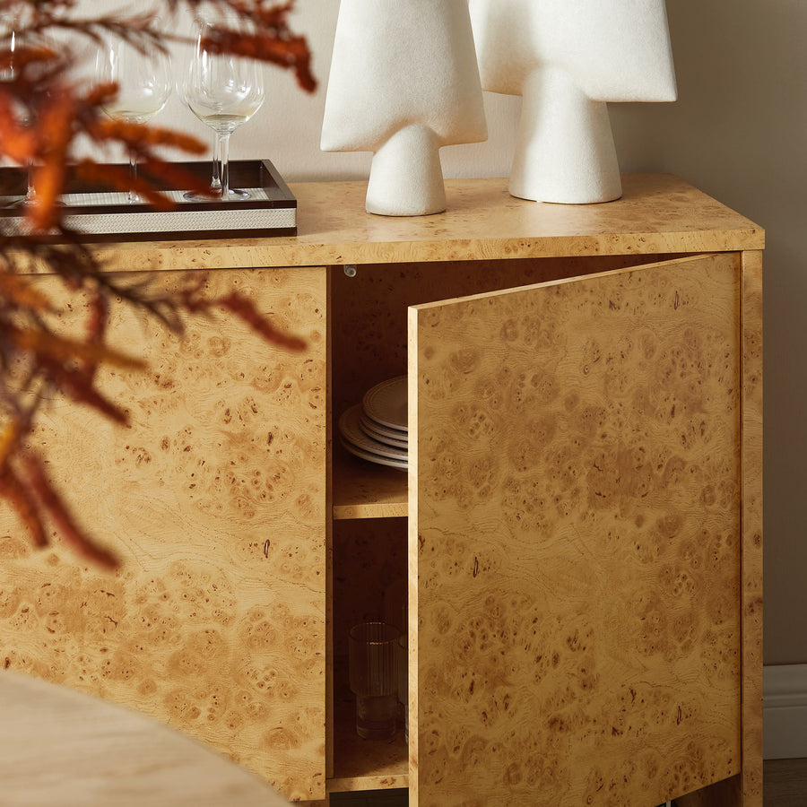 Haven 60" Burl Wood Sideboard in Natural
