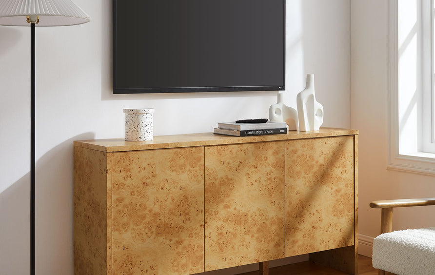 Haven 60" Burl Wood Sideboard in Natural