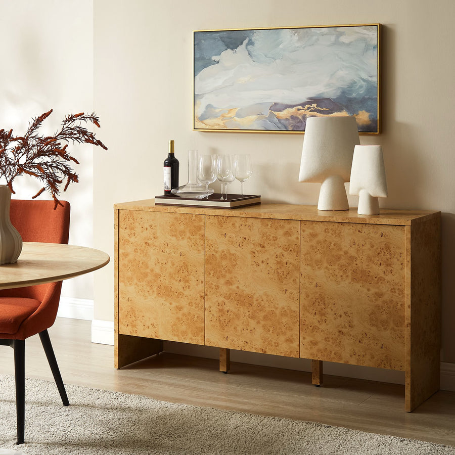 Haven 60" Burl Wood Sideboard in Natural