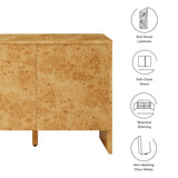 Haven 60" Burl Wood Sideboard in Natural