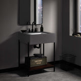 Fenwick 24" Bathroom Vanity with Sink in Black White