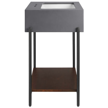 Etch 24" Bathroom Vanity with Sink by Furniture For America