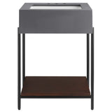 Fenwick 24" Bathroom Vanity with Sink in Black White