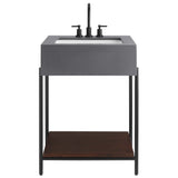 Fenwick 24" Bathroom Vanity with Sink in Black White