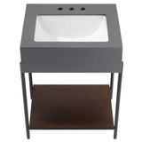 Fenwick 24" Bathroom Vanity with Sink in Black White