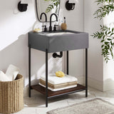 Fenwick 24" Bathroom Vanity with Sink in Black White