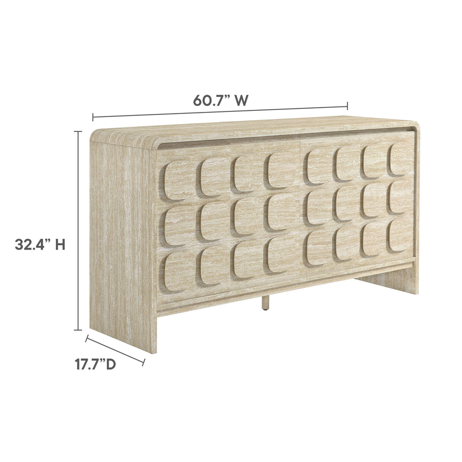 Baga 61" Sideboard in Travertine