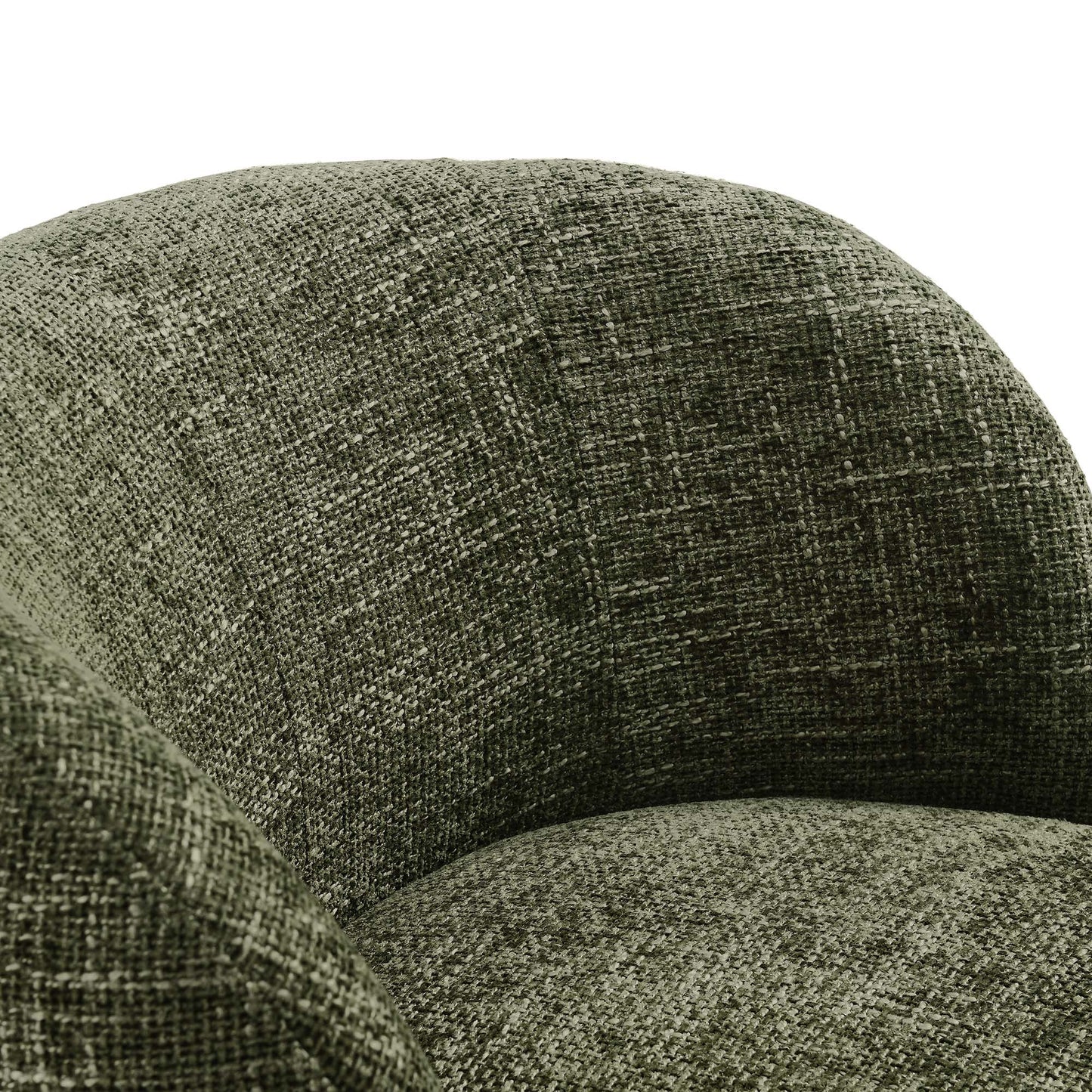 Vesta Chenille Fabric Upholstered Swivel Chair by Furniture For America