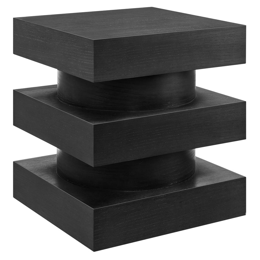 Balestrand Totem End Table in Black