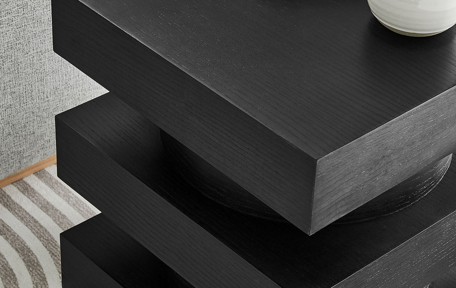 Balestrand Totem End Table in Black