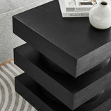 Balestrand Totem End Table in Black