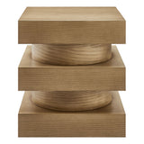 Balestrand Totem End Table in Caramel Ash
