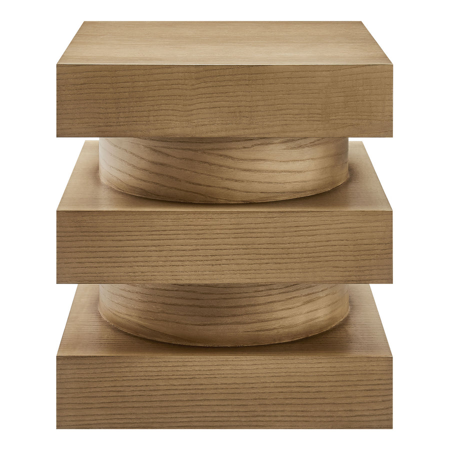 Balestrand Totem End Table in Caramel Ash