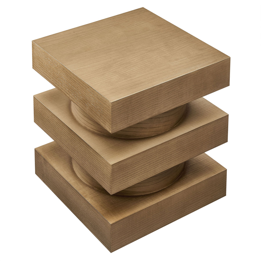 Balestrand Totem End Table in Caramel Ash