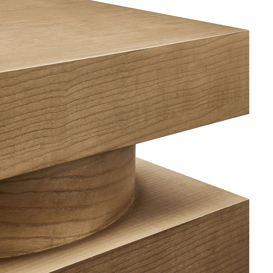 Balestrand Totem End Table in Caramel Ash