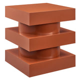 Balestrand Totem End Table in Cayenne