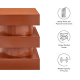 Balestrand Totem End Table in Cayenne
