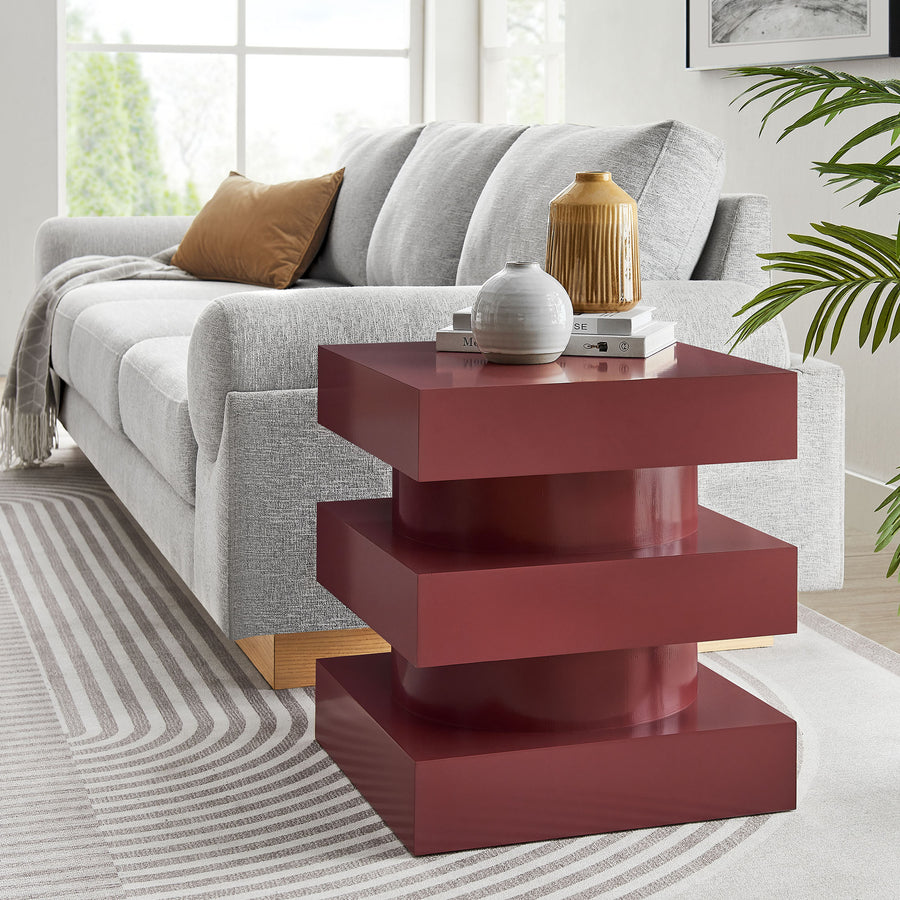 Balestrand Totem End Table in Spiced Apple