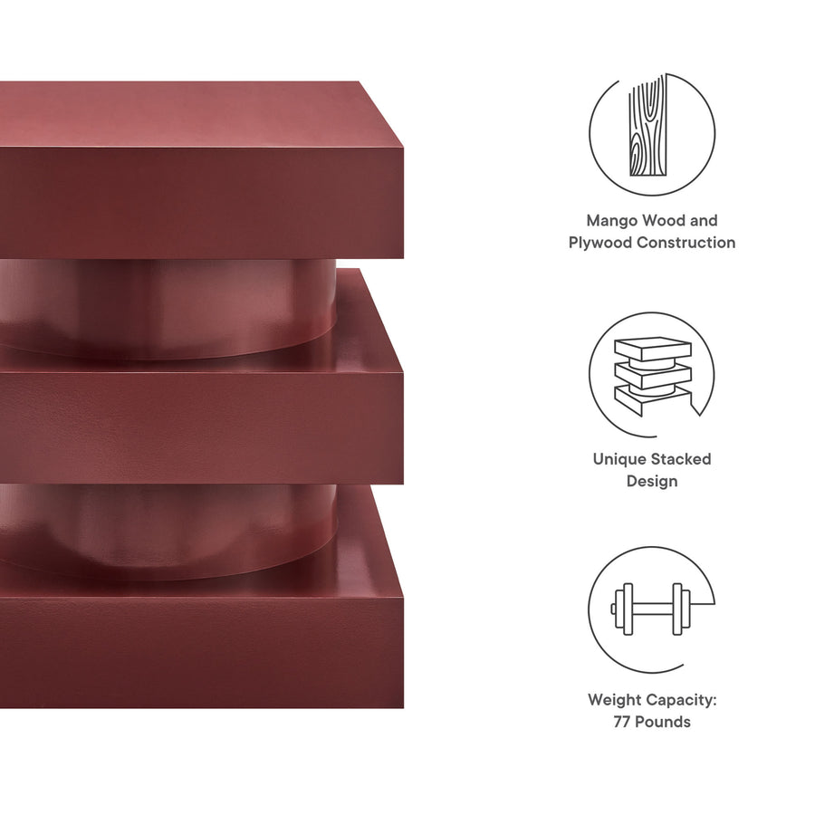 Balestrand Totem End Table in Spiced Apple