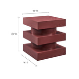 Balestrand Totem End Table in Spiced Apple