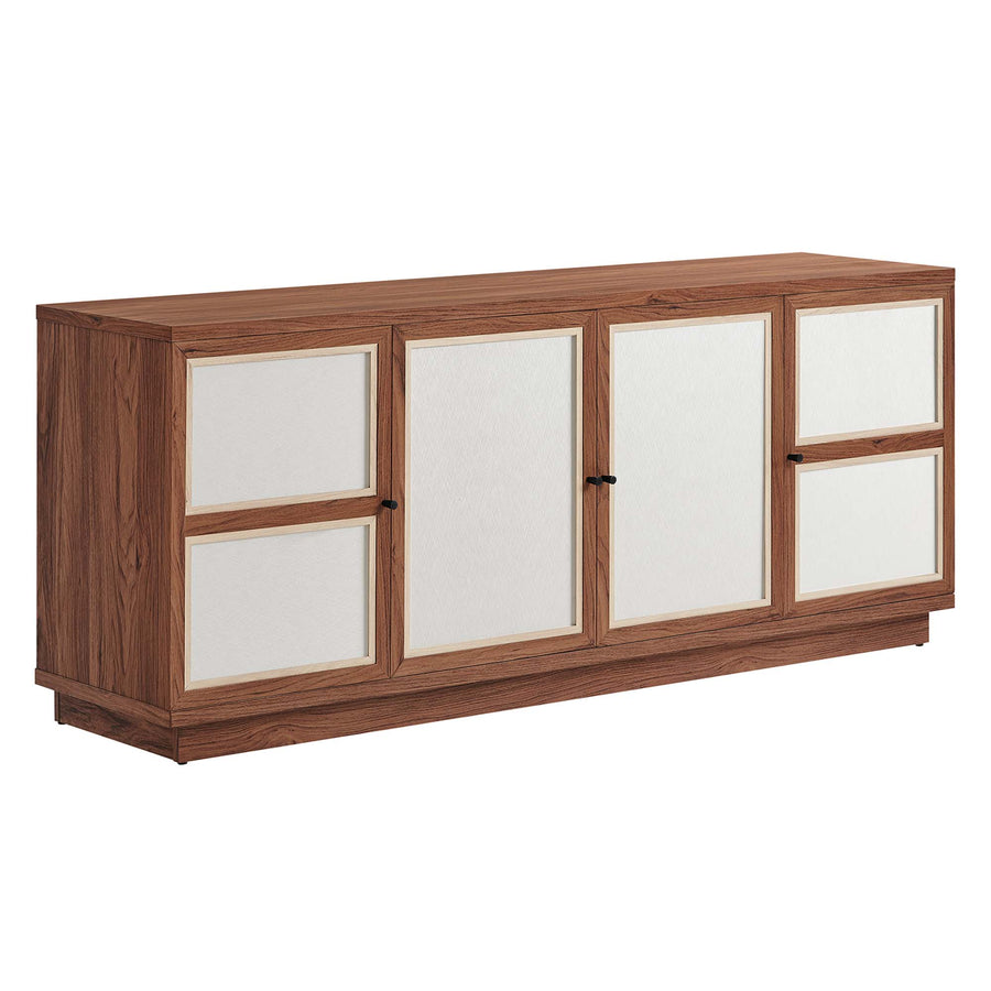 Sorrel 63" Wood Grain TV Console in Walnut
