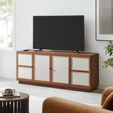 Sorrel 63" Wood Grain TV Console in Walnut