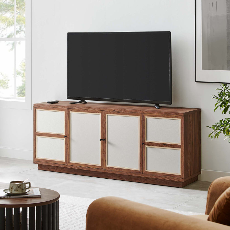 Sorrel 63" Wood Grain TV Console in Walnut
