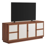 Sorrel 63" Wood Grain TV Console in Walnut