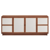 Sorrel 63" Wood Grain TV Console in Walnut
