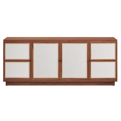 Capri 63" Wood Grain TV Console by Furniture For America