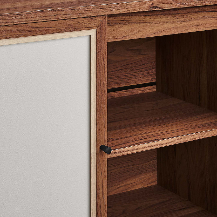Sorrel 63" Wood Grain TV Console in Walnut