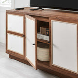 Sorrel 63" Wood Grain TV Console in Walnut