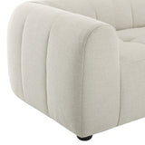 Anvil Upholstered Fabric Sofa in Linen