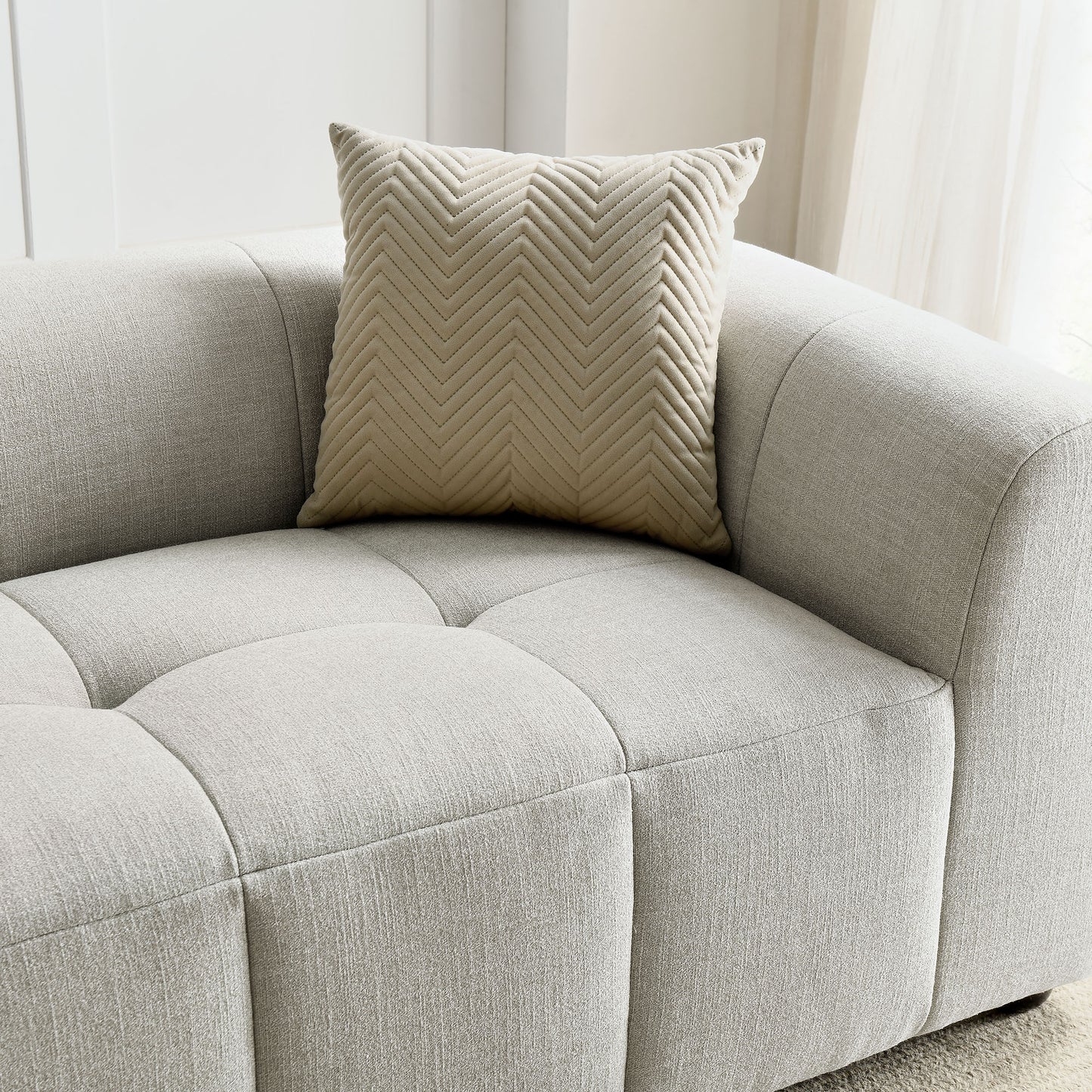 Liana Upholstered Fabric Sofa by Furniture For America
