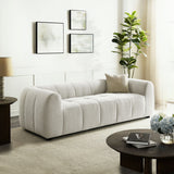 Anvil Upholstered Fabric Sofa in Linen