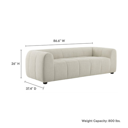Liana Upholstered Fabric Sofa by Furniture For America