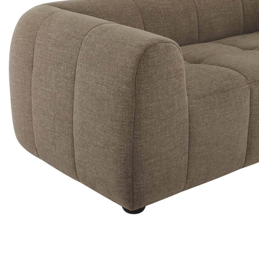 Anvil Upholstered Fabric Sofa in Mocha