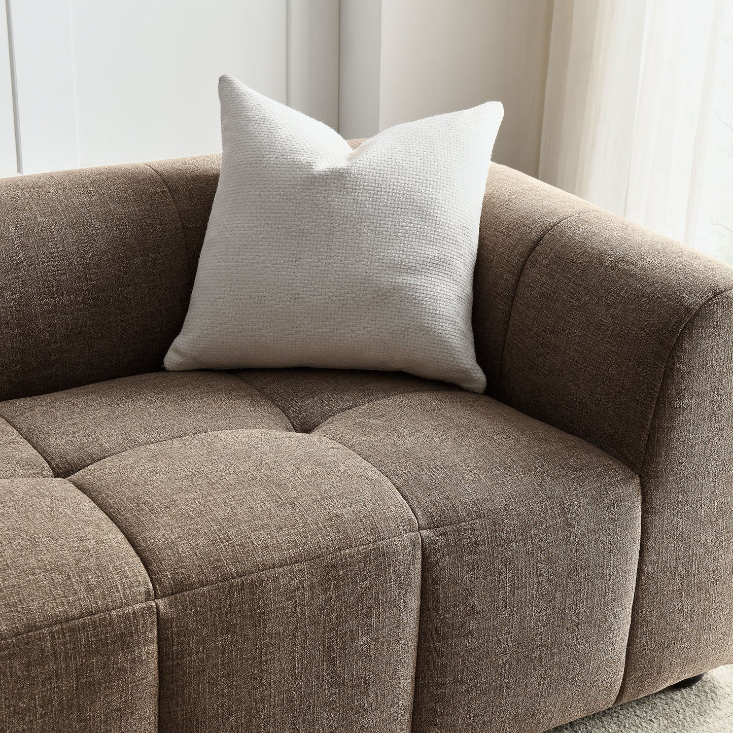 Liana Upholstered Fabric Sofa by Furniture For America