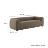 Anvil Upholstered Fabric Sofa in Mocha