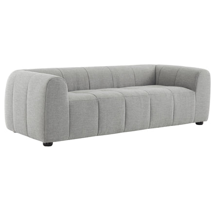 Liana Upholstered Fabric Sofa in Pewter
