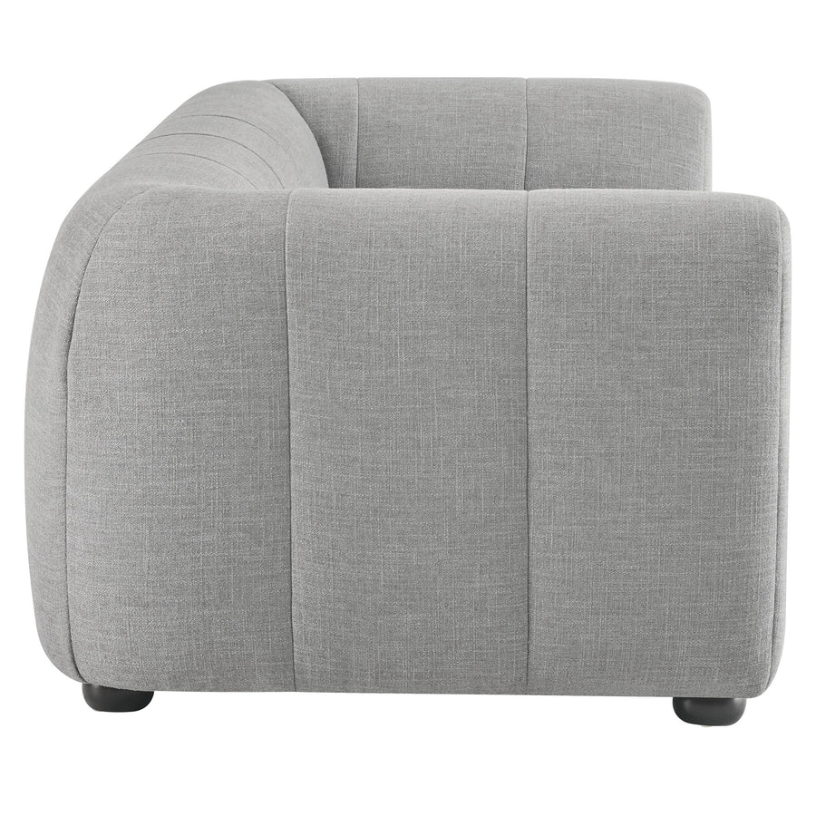 Anvil Upholstered Fabric Sofa in Pewter