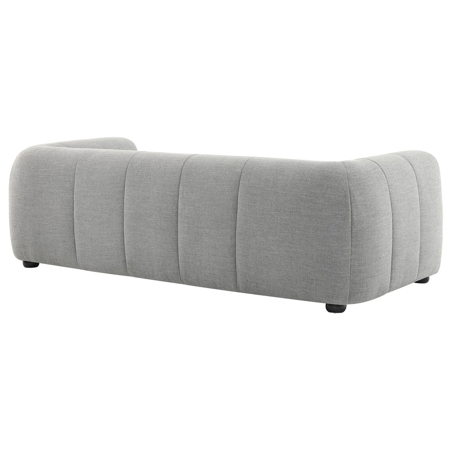 Anvil Upholstered Fabric Sofa in Pewter