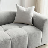 Anvil Upholstered Fabric Sofa in Pewter