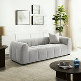 Anvil Upholstered Fabric Sofa in Pewter