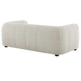Anvil Upholstered Fabric Loveseat in Linen