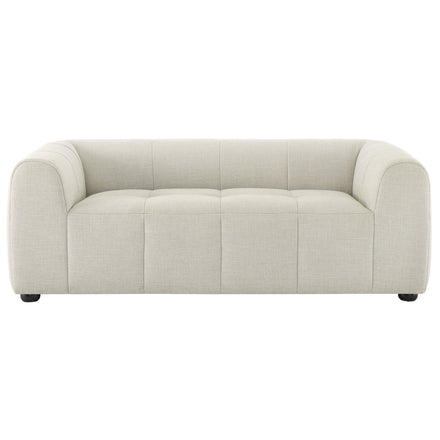 Liana Upholstered Fabric Loveseat in Linen