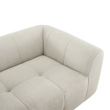Anvil Upholstered Fabric Loveseat in Linen