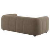 Anvil Upholstered Fabric Loveseat in Mocha